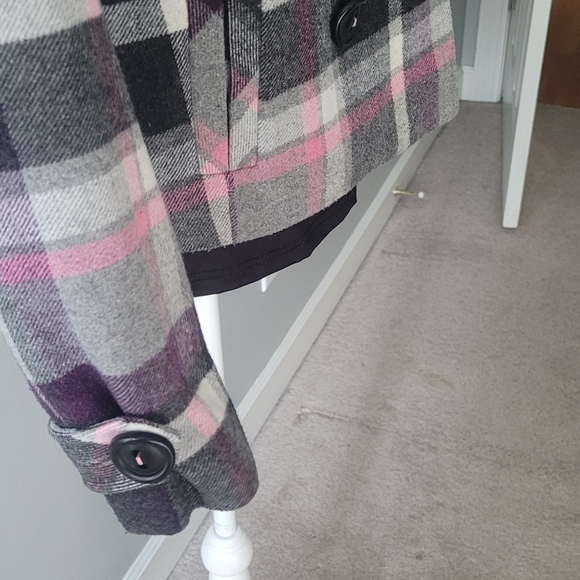 Ecu CAbi plaid pea coat - Picture 4 of 10